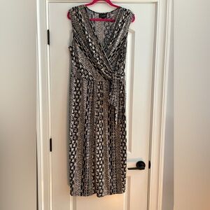 Connected Apparel Black/Gray/Cream/Gold Jumpsuit